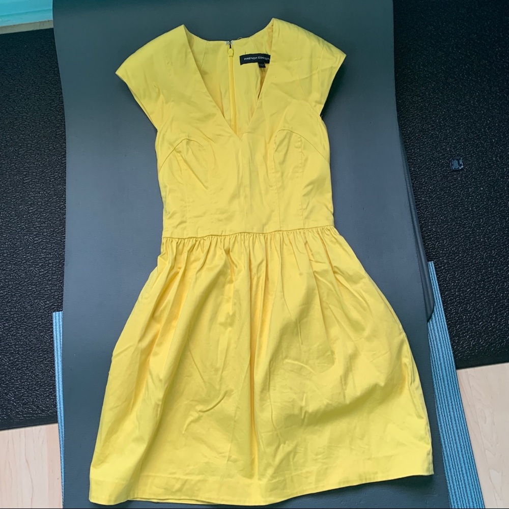 French connection yellow dress